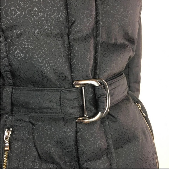 Black Fox Fur and Goose Down Puffy Jacket Laundry by Shelli Segal - Picture 3 of 12